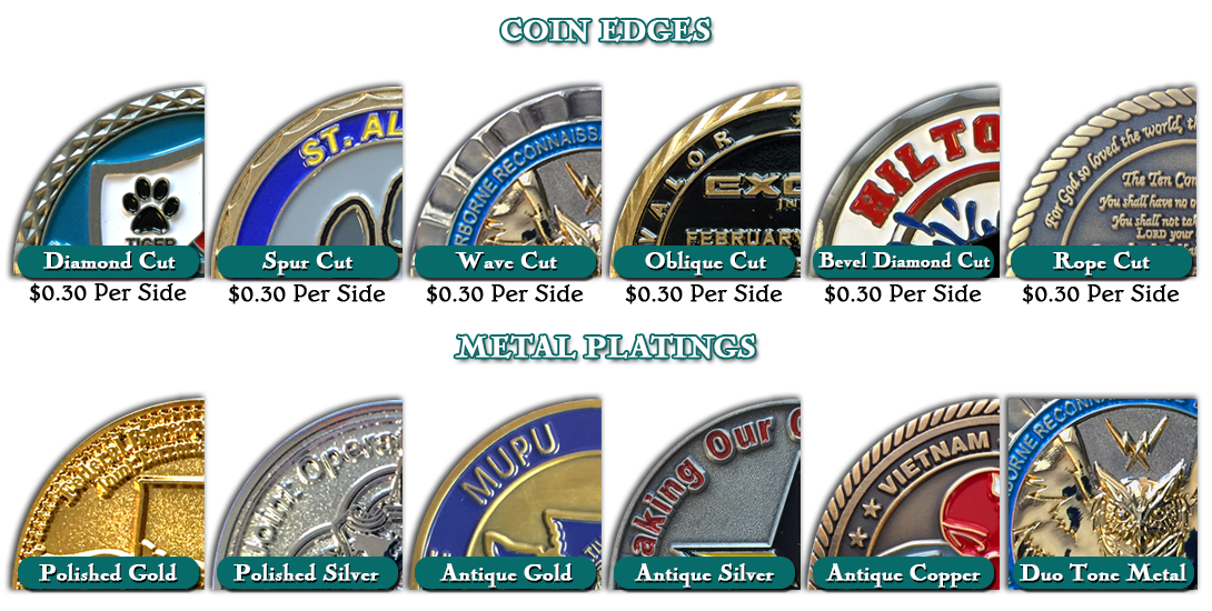 coin edges from Discount Challengecoins.com